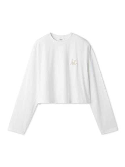 【ミラオーウェン/Mila Owen】のサガララメ刺繍ロンT インテリア・キッズ・メンズ・レディースファッション・服の通販 founy(ファニー) 　ファッション　Fashion　レディースファッション　Fashion for Women　トップス・カットソー　Cut & Sew Tops　ロングTシャツ・Tシャツ　Longline T-Shirts & Tees　シンプル　Simple, Minimal　スマート　Smart, Elegant　スリーブ　Sleeve, Long Sleeve / Short Sleeve　ロング　Long, Long-Length　ワイド　Wide, Wide Fit　ワンポイント　One Point, Statement Accent　ヴィンテージ　Vintage Style　エレガント 上品　Elegant　WHT[001]|ID: prp329100004749939 ipo3291000000034449677