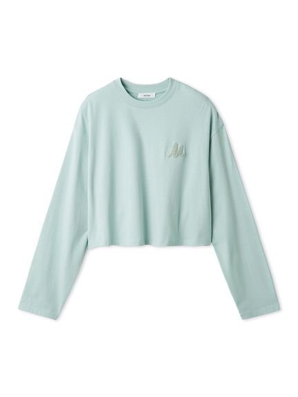 【ミラオーウェン/Mila Owen】のサガララメ刺繍ロンT インテリア・キッズ・メンズ・レディースファッション・服の通販 founy(ファニー) 　ファッション　Fashion　レディースファッション　Fashion for Women　トップス・カットソー　Cut & Sew Tops　ロングTシャツ・Tシャツ　Longline T-Shirts & Tees　シンプル　Simple, Minimal　スマート　Smart, Elegant　スリーブ　Sleeve, Long Sleeve / Short Sleeve　ロング　Long, Long-Length　ワイド　Wide, Wide Fit　ワンポイント　One Point, Statement Accent　ヴィンテージ　Vintage Style　エレガント 上品　Elegant　LBLU[081]|ID: prp329100004749939 ipo3291000000034449679