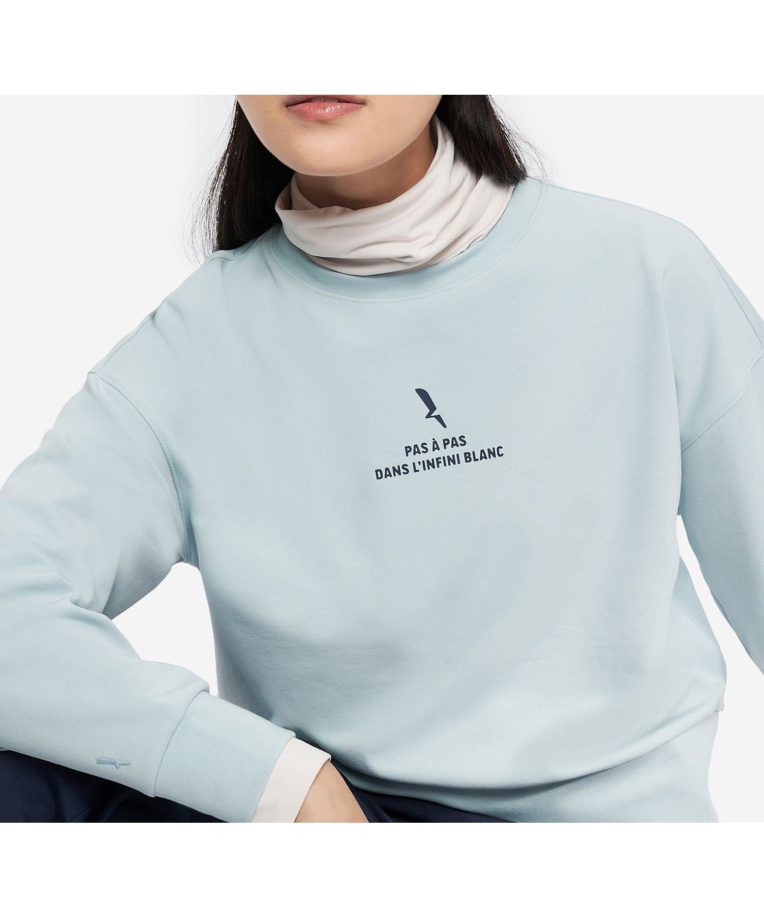 【エーグル/AIGLE】のUVカット ロングスリーブTシャツ インテリア・キッズ・メンズ・レディースファッション・服の通販 founy(ファニー) 　ファッション　Fashion　レディースファッション　Fashion for Women　トップス・カットソー　Cut & Sew Tops　シャツ・ブラウス・オフィスカジュアル　Elegant Blouses & Button-Ups　ロングTシャツ・Tシャツ　Longline T-Shirts & Tees　ショルダー　Shoulder, Shoulder Strap　スリーブ　Sleeve, Long Sleeve / Short Sleeve　ドロップ　Drop Shoulder, Dropped Style　プリント　Print, Printed Pattern　ボックス　Boxy, Box Shape　ロング　Long, Long-Length　冬　Winter / This Winter　長袖　Long Sleeve, Full Sleeve　ライトブルー|ID: prp329100004749957 ipo3291000000034380659