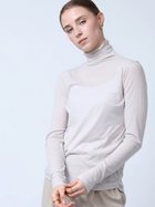【ラシュッド/LASUD】のスーピマシアーテレコハイネックカットソー グレージュ|ID: prp329100004749959 ipo3291000000034359611