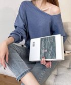 【ミニミニストア/miniministore】の2WAY アシンメトリーネックトップス ダークブルー|ID: prp329100004749981 ipo3291000000034345934