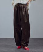 【サロン アダム エ ロペ/SALON adam et rope'】のサテンフェードイージーカーヴィーパンツ ブラウン系(23)|ID: prp329100004750387 ipo3291000000034568074