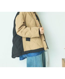 【ドゥ アルシーヴ/Doux archives】のスタンドキルティングダウン 人気、トレンドファッション・服の通販 founy(ファニー) ファッション Fashion レディースファッション Fashion for Women キルティング Quilted, Quilting ジャケット Jacket, Outerwear ダウン Down, Puffer ドローコード Drawcord, Drawstring Cord フェザー Feather, Feather Detail フレア Flare, Flared |ID:prp329100004750391