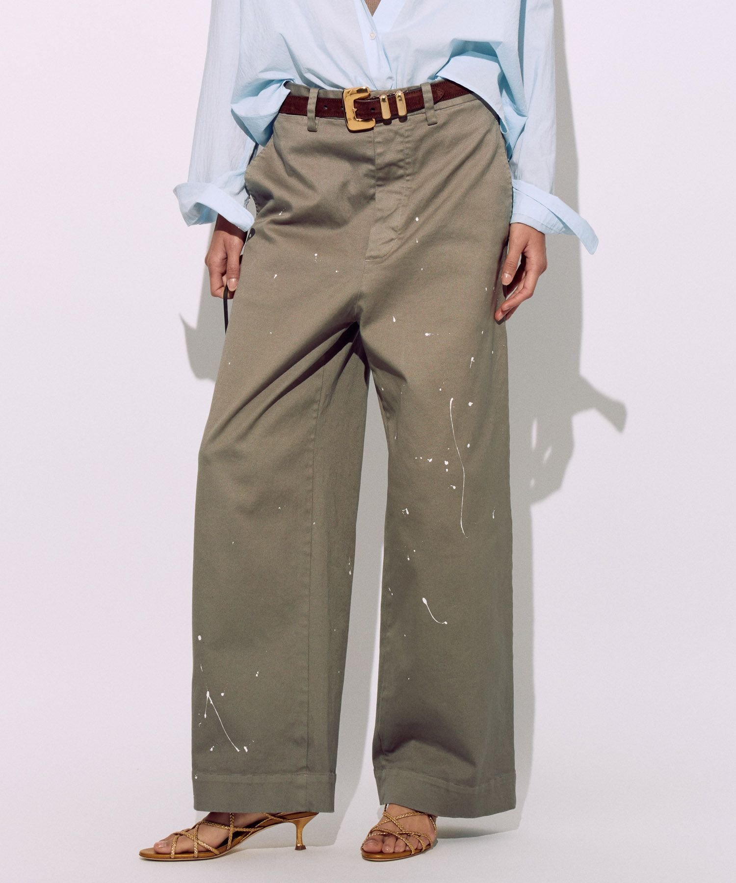 【ブリル/BRILL】の【坪田さんYouTube】【新色・追加 】ペイントチノパンツ インテリア・キッズ・メンズ・レディースファッション・服の通販 founy(ファニー) 　ファッション　Fashion　レディースファッション　Fashion for Women　パンツ　Pants & Trousers　コンパクト　Compact, Small Size　ストレッチ　Stretch, Stretchy Fabric　ポケット　Pocket, Pocket Detail　エレガント 上品　Elegant　カーキ78|ID: prp329100004750399 ipo3291000000034506929