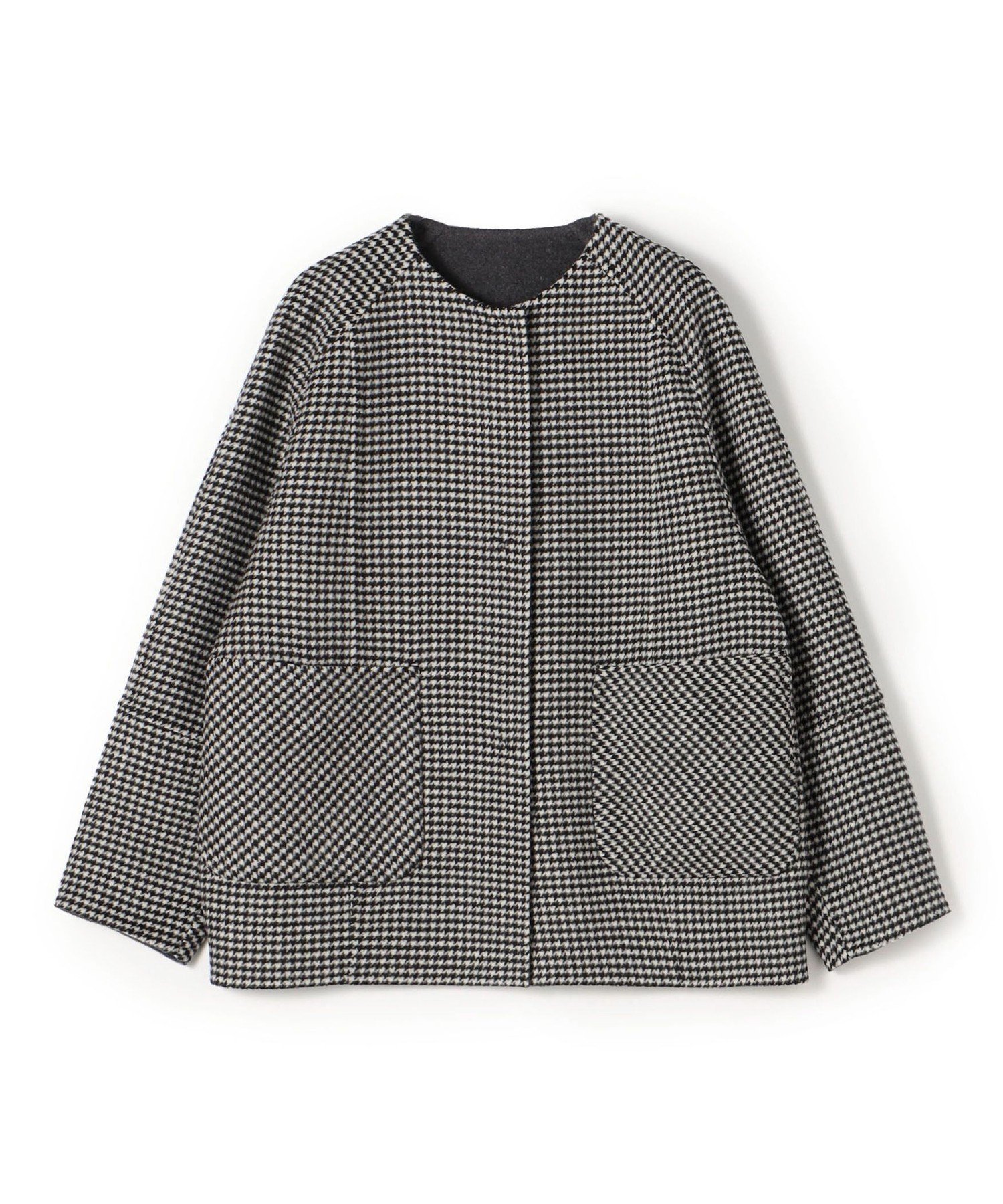 【トゥモローランド/TOMORROWLAND】のスーパーダブルフェイス リバーシブルコート インテリア・キッズ・メンズ・レディースファッション・服の通販 founy(ファニー) 　ファッション　Fashion　レディースファッション　Fashion for Women　アウター　Coat / Outerwear Collection　コート・ロングコート・ピーコート　Long Coats, Peacoats & More　クラシカル　Classical, Vintage-Inspired　コンパクト　Compact, Small Size　ショルダー　Shoulder, Shoulder Strap　シンプル　Simple, Minimal　ダブル　Double, Double-Breasted　ハウンドトゥース　Houndstooth, Dogtooth Check　フェイス　Face, Facial Design　無地　Plain, Solid Color　リバーシブル　Reversible, Two-Sided　おすすめ　Recommended / Our Picks　エレガント 上品　Elegant　18 グレー系|ID: prp329100004750425 ipo3291000000035080704