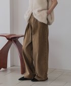 【ローリーズファーム/LOWRYS FARM】のタックワイドデニム ブラウン58|ID: prp329100004750435 ipo3291000000034665489