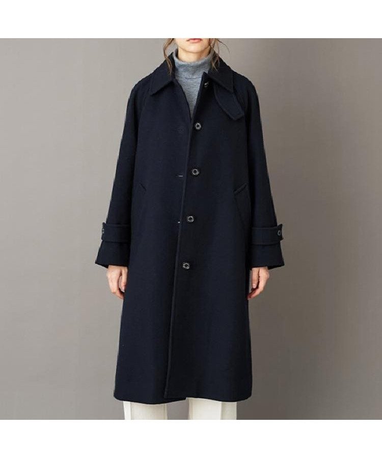 【ドレステリア/DRESSTERIOR】のSuper110sウールステンカラーコート インテリア・キッズ・メンズ・レディースファッション・服の通販 founy(ファニー)  ファッション Fashion レディースファッション Fashion for Women アウター Coat / Outerwear Collection コート・ロングコート・ピーコート Long Coats, Peacoats & More スマート Smart, Elegant トレンド Trend, Trending Now ドレス Dress, One-Piece パターン Pattern, Design Print メルトン Melton, Heavy Wool ワイド Wide, Wide Fit エレガント 上品 Elegant 今季 This Season, Current Season 定番 Standard, Basic Item ネイビー|ID: prp329100004750453 ipo3291000000034349362