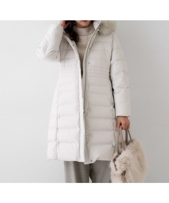 【アンタイトル/UNTITLED】の【はっ水機能/フード取り外し可/防寒】ロングダウンコート インテリア・キッズ・メンズ・レディースファッション・服の通販 founy(ファニー) https://founy.com/ ファッション Fashion レディースファッション Fashion for Women アウター Coat / Outerwear Collection コート・ロングコート・ピーコート Long Coats, Peacoats & More ダウンジャケット・軽量ダウン Warm & Lightweight Down Jackets 軽量 Lightweight, Ultra Light スマート Smart, Elegant タフタ Taffeta, Structured Fabric ダウン Down, Puffer 定番 Standard, Basic Item フォックス Fox, Fox Fur ベーシック Basic, Essential ポケット Pocket, Pocket Detail 防寒 Cold Protection, Winter-Ready ロング Long, Long-Length |ID: prp329100004750466 ipo3291000000034576626