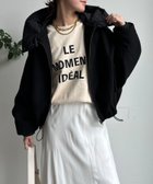 【ドゥドゥ/DouDou】の【WEB限定】フラノ×タフタブルゾン 人気、トレンドファッション・服の通販 founy(ファニー) ファッション Fashion レディースファッション Fashion for Women アウター Coat / Outerwear Collection ブルゾンジャケット・スポーティアウター Blouson Jackets 軽量 Lightweight, Ultra Light スマート Smart, Elegant タフタ Taffeta, Structured Fabric ドローストリング Drawstring, Pull Cord 定番 Standard, Basic Item ブルゾン Blouson, Bomber Jacket 防寒 Cold Protection, Winter-Ready 冬 Winter / This Winter A/W・秋冬 Autumn/Winter 再入荷 Restock / Back in Stock 2025年 2025 2025-2026秋冬・A/W Autumn/Winter 2025–26 AW25–26 thumbnail ブラック|ID: prp329100004750476 ipo3291000000034500381