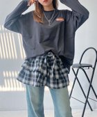 【アズノウアズ プラス/AS KNOW AS plus】の○楕円ロゴ刺繍 プリントロンT 人気、トレンドファッション・服の通販 founy(ファニー) ファッション Fashion レディースファッション Fashion for Women トップス・カットソー Cut & Sew Tops ロングTシャツ・Tシャツ Longline T-Shirts & Tees 人気 Popular, Best Seller プリント Print, Printed Pattern 再入荷 Restock / Back in Stock thumbnail スミクロ5|ID: prp329100004750491 ipo3291000000034582798