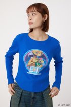 【ロデオクラウンズワイドボウル/RODEO CROWNS WIDE BOWL】の(E.T.)リブトップス 人気、トレンドファッション・服の通販 founy(ファニー) ファッション Fashion レディースファッション Fashion for Women トップス・カットソー Cut & Sew Tops おすすめ Recommended / Our Picks グラフィック Graphic, Graphic Design プリント Print, Printed Pattern ポケット Pocket, Pocket Detail thumbnail BLU|ID: prp329100004750507 ipo3291000000034349815