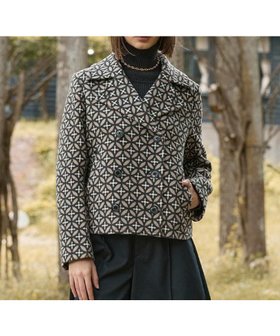【ドレステリア/DRESSTERIOR】のオーバーラップサークルPジャケット 人気、トレンドファッション・服の通販 founy(ファニー) ファッション Fashion レディースファッション Fashion for Women アウター Coat / Outerwear Collection レディースジャケット・軽アウター Jackets ウォーム Warm Fabric コンパクト Compact, Small Size ショート Short, Short Length ジャカード/ジャガード Jacquard, Woven Pattern ジャケット Jacket, Outerwear スマート Smart, Elegant セットアップ Set-Up, Coordinated Outfit ダブル Double, Double-Breasted トレンド Trend, Trending Now ドレス Dress, One-Piece ボトム Bottoms, Lower Wear ミニスカート Mini Skirt, Short Skirt ワイド Wide, Wide Fit |ID:prp329100004750508