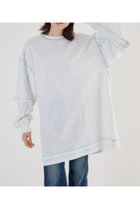 【ロデオクラウンズワイドボウル/RODEO CROWNS WIDE BOWL】のカラーステッチレイヤードワンピース 人気、トレンドファッション・服の通販 founy(ファニー) ファッション Fashion レディースファッション Fashion for Women ワンピース Dresses シンプル Simple, Minimal チュニック Tunic, Long Top ロング Long, Long-Length thumbnail O/WHT1|ID: prp329100004750532 ipo3291000000034349965