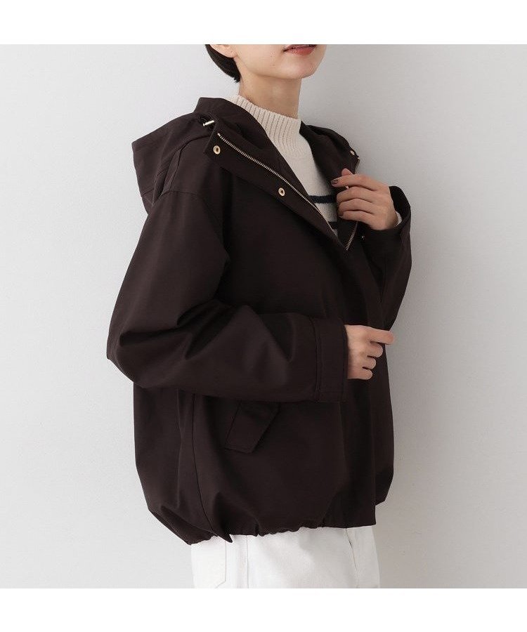 【デッサン/Dessin】の【洗える】裾ドローコード付きマウンテンパーカ インテリア・キッズ・メンズ・レディースファッション・服の通販 founy(ファニー) 　ファッション　Fashion　レディースファッション　Fashion for Women　トップス・カットソー　Cut & Sew Tops　レディースパーカー・カジュアルフーディー　Casual Hoodies & Sweatshirts　インナー　Innerwear　スマート　Smart, Elegant　デニム　Denim, Jeans Material　ドローコード　Drawcord, Drawstring Cord　パーカー　Hoodie, Parka　フォルム　Silhouette, Form　ポケット　Pocket, Pocket Detail　ワイド　Wide, Wide Fit　洗える　Machine Washable　ブラウン|ID: prp329100004750537 ipo3291000000034498685