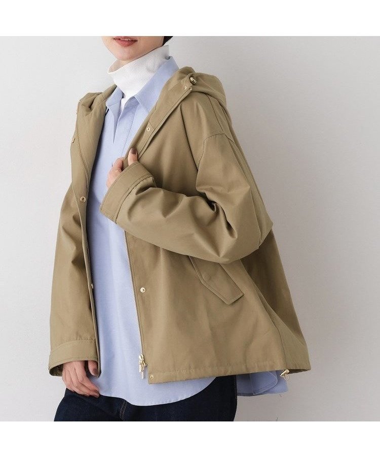 【デッサン/Dessin】の【洗える】裾ドローコード付きマウンテンパーカ インテリア・キッズ・メンズ・レディースファッション・服の通販 founy(ファニー) 　ファッション　Fashion　レディースファッション　Fashion for Women　トップス・カットソー　Cut & Sew Tops　レディースパーカー・カジュアルフーディー　Casual Hoodies & Sweatshirts　インナー　Innerwear　スマート　Smart, Elegant　デニム　Denim, Jeans Material　ドローコード　Drawcord, Drawstring Cord　パーカー　Hoodie, Parka　フォルム　Silhouette, Form　ポケット　Pocket, Pocket Detail　ワイド　Wide, Wide Fit　洗える　Machine Washable　グレージュ|ID: prp329100004750537 ipo3291000000034498687