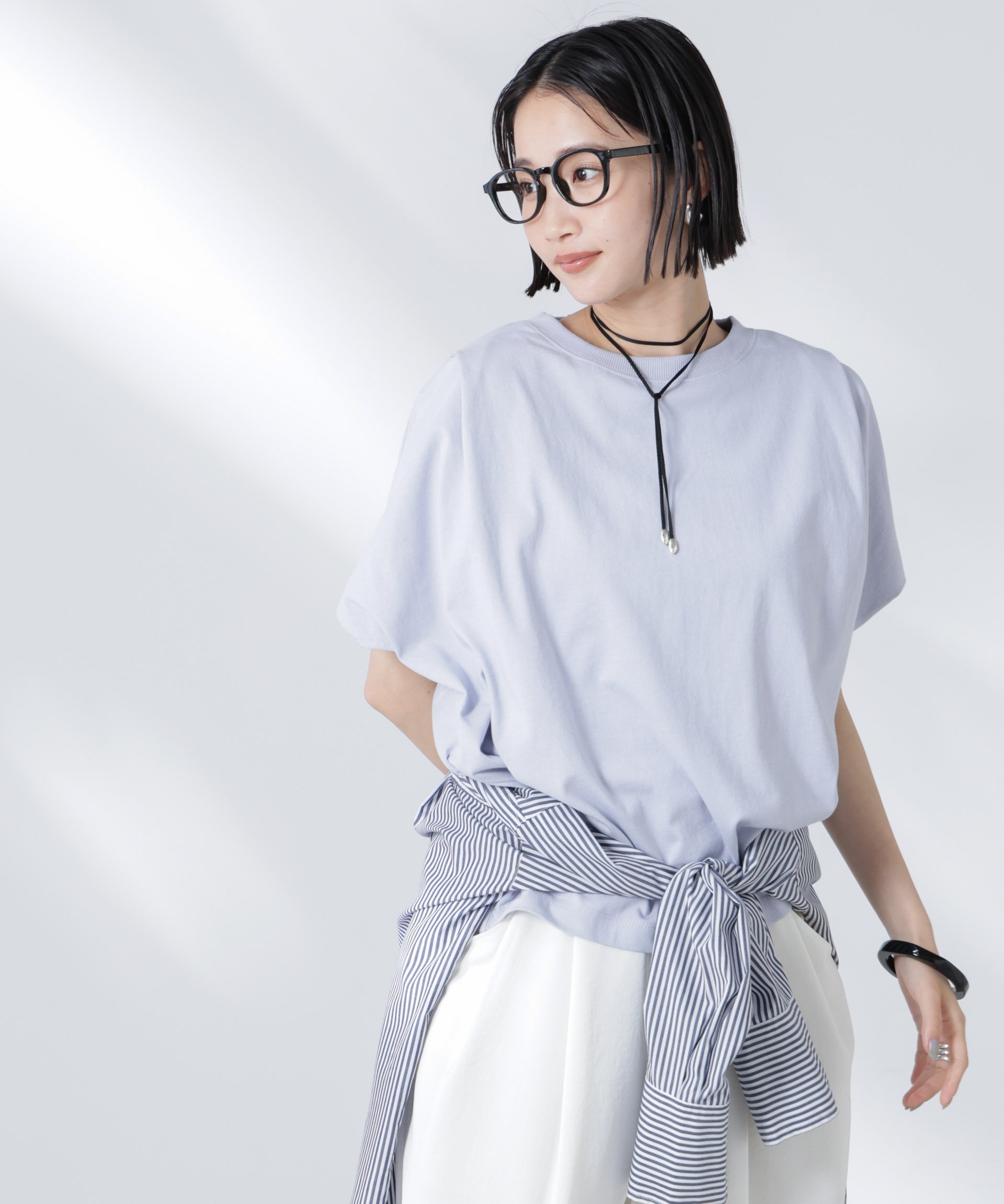 【ナノ ユニバース/nano universe】の変形スリーブカットトップス インテリア・キッズ・メンズ・レディースファッション・服の通販 founy(ファニー)  ファッション Fashion レディースファッション Fashion for Women トップス・カットソー Cut & Sew Tops 春 Spring カットソー Cut and Sewn Top サンダル Sandals, Summer Shoes デニム Denim, Jeans Material 定番 Standard, Basic Item ボトム Bottoms, Lower Wear リラックス Relax, Relaxed Fit おすすめ Recommended / Our Picks 夏 Summer ビジネス 仕事 通勤 Business / Work / Commuting 2025年 2025 2025春夏・S/S Spring/Summer 2025 SS25 L.ブルー1|ID: prp329100004750545 ipo3291000000034350054