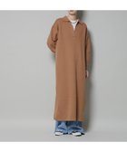 【ナノ ユニバース/nano universe】のスウェットライク衿付きスキッパーニットワンピース D.ベージュ2|ID:prp329100004750562