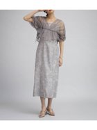 【ラシュッド/LASUD】のチュールボレロフラワードレス ライトグレー|ID: prp329100004750569 ipo3291000000034350203