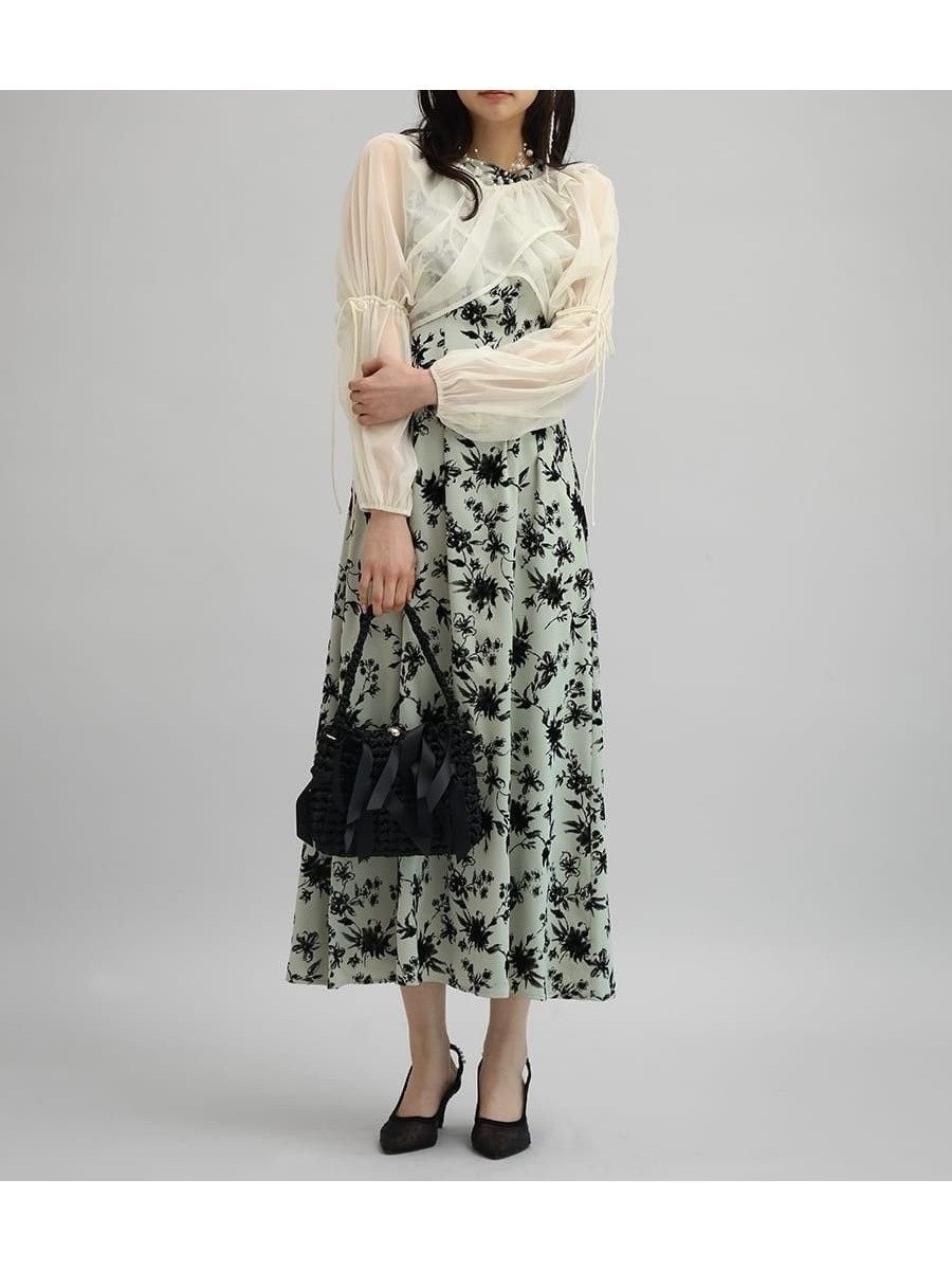 【ラシュッド/LASUD】のラッフルチュールレイヤードフラワードレス 人気、トレンドファッション・服の通販 founy(ファニー) ファッション Fashion レディースファッション Fashion for Women ワンピース Dresses フォーマル・パーティードレス・結婚式用ドレス Elegant & Casual Dresses おすすめ Recommended / Our Picks クラシカル Classical, Vintage-Inspired チュール Tulip, Tulip Motif ドレス Dress, One-Piece フラワー Flower, Floral other-1|ID: prp329100004750575 ipo3291000000034551128