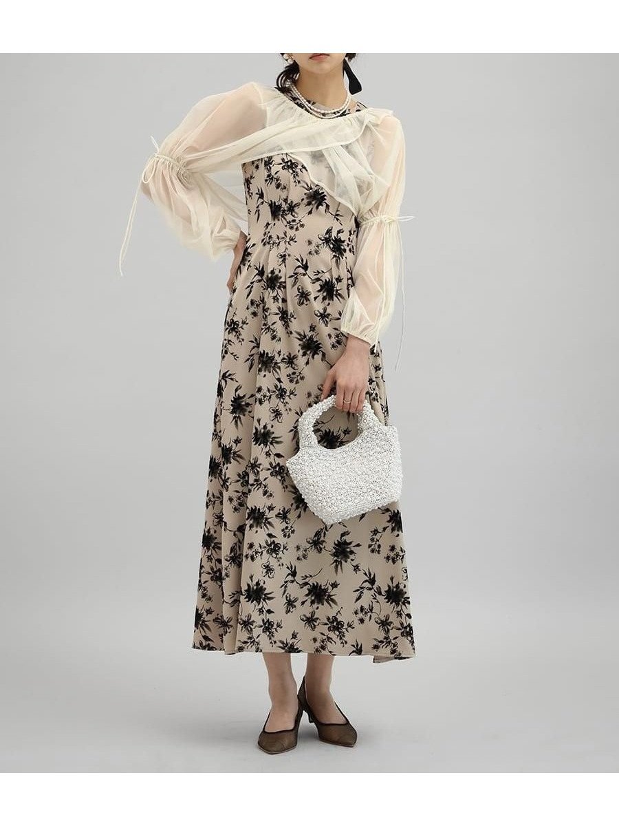 【ラシュッド/LASUD】のラッフルチュールレイヤードフラワードレス インテリア・キッズ・メンズ・レディースファッション・服の通販 founy(ファニー) ファッション Fashion レディースファッション Fashion for Women ワンピース Dresses フォーマル・パーティードレス・結婚式用ドレス Elegant & Casual Dresses おすすめ Recommended / Our Picks クラシカル Classical, Vintage-Inspired チュール Tulip, Tulip Motif ドレス Dress, One-Piece フラワー Flower, Floral モカ|ID: prp329100004750575 ipo3291000000034551133