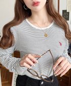 【モーメントプラス/moment+ / MEN】のU.S.POLO ASSN ワンポイント刺繍ロンT袖くしゅくしゅボーダーロンT オフホワイト|ID: prp329100004750613 ipo3291000000034350475
