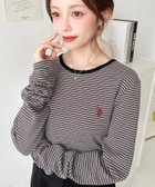 【モーメントプラス/moment+ / MEN】のU.S.POLO ASSN ワンポイント刺繍ロンT袖くしゅくしゅボーダーロンT チャコールグレイ|ID: prp329100004750613 ipo3291000000034350477