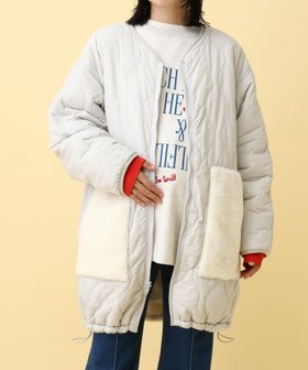 【レプシィム ローリーズファーム/LEPSIM LOWRYS FARM】の【産前・産後対応】マタニティ/リバーシブルボアキルトコート 人気、トレンドファッション・服の通販 founy(ファニー) ファッション Fashion キッズファッション Fashion for Kids アウター Coat Outerwear /Kids おすすめ Recommended / Our Picks フロント Front, Front Design 定番 Standard, Basic Item |ID:prp329100004750665