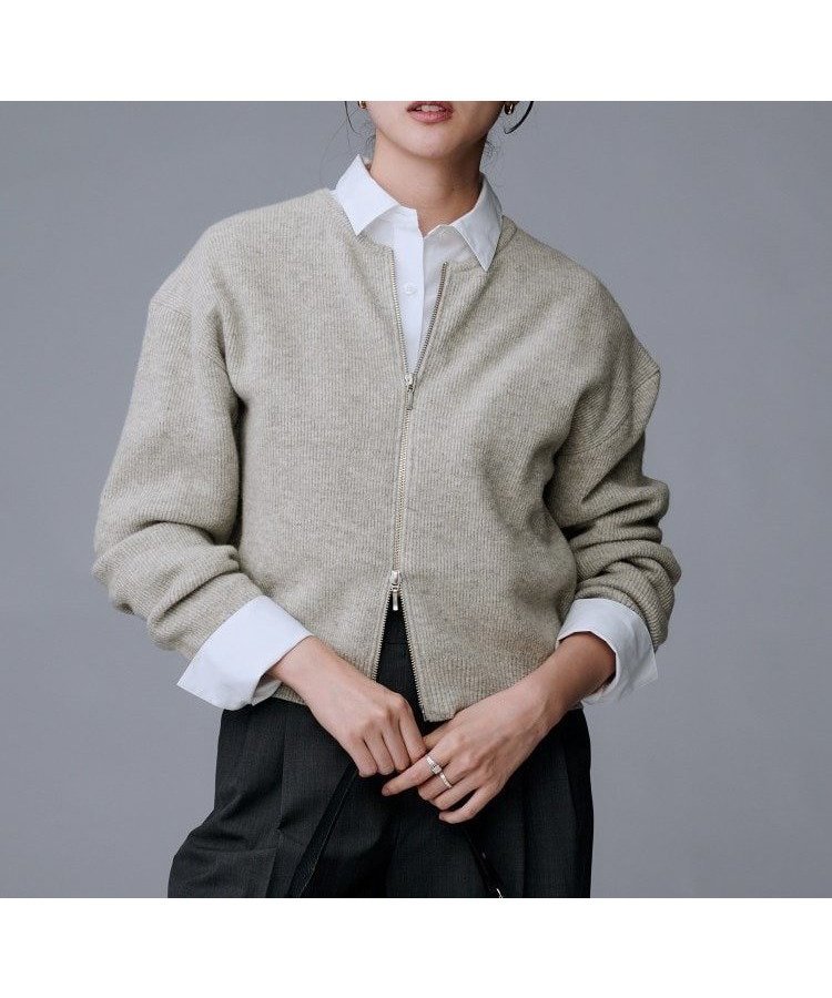 【アンタイトル/UNTITLED】の【ゆったりサイズ/着丈短め】ジップニットカーディガン 人気、トレンドファッション・服の通販 founy(ファニー) ファッション Fashion レディースファッション Fashion for Women トップス・カットソー Cut & Sew Tops ニット Knit Tops & Sweaters カーディガン・羽織り Layered Style Cardigans おすすめ Recommended / Our Picks イタリア Italy インナー Innerwear カーディガン Cardigan, Knitwear スニーカー Sneakers, Trainers スマート Smart, Elegant トレンド Trend, Trending Now バランス Balance, Style Balance ミックス Mix, Mixed Style リラックス Relax, Relaxed Fit other-1|ID: prp329100004750699 ipo3291000000034441478