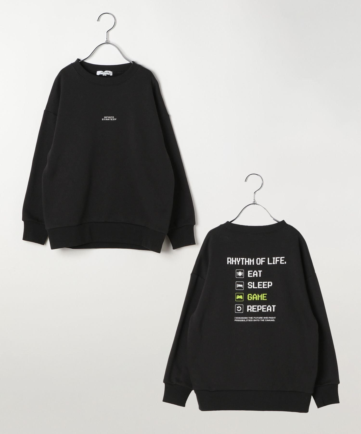 【グローバルワーク/GLOBAL WORK / KIDS】のあったか乾きやすいプリントスウェット/キッズ/599757 インテリア・キッズ・メンズ・レディースファッション・服の通販 founy(ファニー)  ファッション Fashion キッズファッション Fashion for Kids おすすめ Recommended / Our Picks カーゴパンツ Cargo Pants, Utility Pants コーデュロイ Corduroy, Cord Fabric ブラック09|ID: prp329100004750709 ipo3291000000034351195