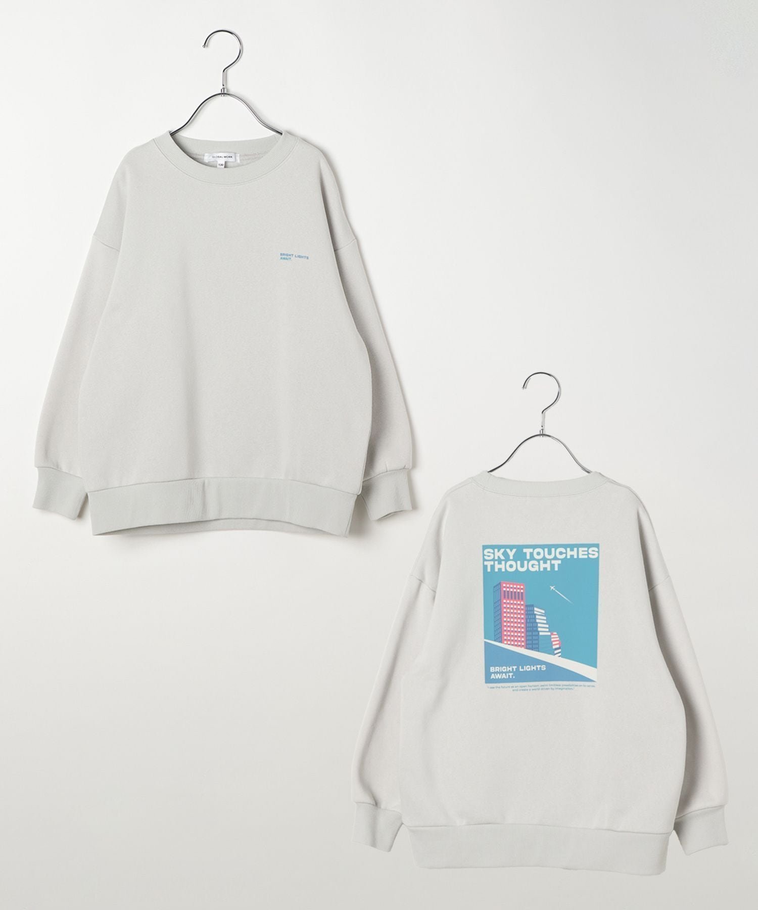 【グローバルワーク/GLOBAL WORK / KIDS】のあったか乾きやすいプリントスウェット/キッズ/599757 インテリア・キッズ・メンズ・レディースファッション・服の通販 founy(ファニー)  ファッション Fashion キッズファッション Fashion for Kids おすすめ Recommended / Our Picks カーゴパンツ Cargo Pants, Utility Pants コーデュロイ Corduroy, Cord Fabric ライトグレー12|ID: prp329100004750709 ipo3291000000034351197