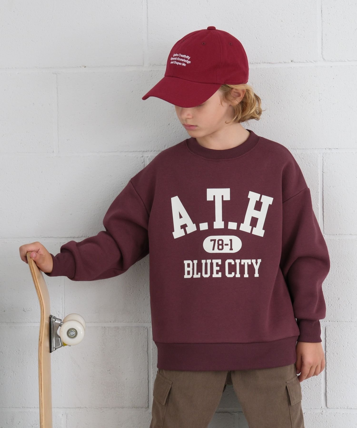 【グローバルワーク/GLOBAL WORK / KIDS】のあったか乾きやすいプリントスウェット/キッズ/599757 インテリア・キッズ・メンズ・レディースファッション・服の通販 founy(ファニー)  ファッション Fashion キッズファッション Fashion for Kids おすすめ Recommended / Our Picks カーゴパンツ Cargo Pants, Utility Pants コーデュロイ Corduroy, Cord Fabric ボルドー38|ID: prp329100004750709 ipo3291000000034351200