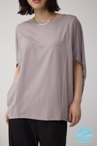 【アズール バイ マウジー/AZUL by moussy】のC/T冷感ドルマントップス 人気、トレンドファッション・服の通販 founy(ファニー) ファッション Fashion レディースファッション Fashion for Women トップス・カットソー Cut & Sew Tops おすすめ Recommended / Our Picks カットソー Cut and Sewn Top ボトム Bottoms, Lower Wear モノトーン Monotone, Black and White エレガント 上品 Elegant thumbnail L/GRY1|ID: prp329100004750715 ipo3291000000034351226