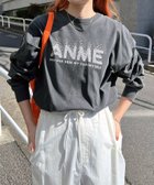 【アンドミー/andme】のANME ピクセル ロゴ プリント 長袖 Tシャツ ANME アンメ 人気、トレンドファッション・服の通販 founy(ファニー) ファッション Fashion レディースファッション Fashion for Women トップス・カットソー Cut & Sew Tops シャツ・ブラウス・オフィスカジュアル Elegant Blouses & Button-Ups ロングTシャツ・Tシャツ Longline T-Shirts & Tees ヴィンテージ Vintage Style 長袖 Long Sleeve, Full Sleeve プリント Print, Printed Pattern thumbnail ブラック×オフピグメント|ID: prp329100004750719 ipo3291000000034478361