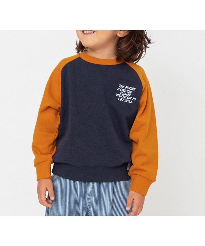 【エフオー オンラインストア/F.O.Online Store / KIDS】のWEB限定 ラグランワンポイントトレーナー インテリア・キッズ・メンズ・レディースファッション・服の通販 founy(ファニー) https://founy.com/ ファッション Fashion キッズファッション Fashion for Kids トレーナー Sweatshirt, Trainer 人気 Popular, Best Seller |ID: prp329100004750720 ipo3291000000034636252