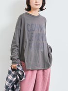 【サマンサモスモス/Samansa Mos2】のアソートロゴロンT 人気、トレンドファッション・服の通販 founy(ファニー) ファッション Fashion レディースファッション Fashion for Women トップス・カットソー Cut & Sew Tops ロングTシャツ・Tシャツ Longline T-Shirts & Tees インナー Innerwear デニム Denim, Jeans Material フロント Front, Front Design リラックス Relax, Relaxed Fit ロング Long, Long-Length thumbnail チャコールグレー|ID: prp329100004750754 ipo3291000000034351514