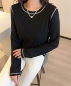 【アイモハ/aimoha】の【BANICO】リブ長袖プルオーバートップス 人気、トレンドファッション・服の通販 founy(ファニー) ファッション Fashion レディースファッション Fashion for Women トップス・カットソー Cut & Sew Tops カジュアルプルオーバー・ニットトップス Pullovers & Knit Tops / Casual Pullovers 長袖 Long Sleeve, Full Sleeve thumbnail ブラック|ID: prp329100004750757 ipo3291000000034351524