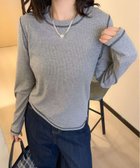 【アイモハ/aimoha】の【BANICO】リブ長袖プルオーバートップス 人気、トレンドファッション・服の通販 founy(ファニー) ファッション Fashion レディースファッション Fashion for Women トップス・カットソー Cut & Sew Tops カジュアルプルオーバー・ニットトップス Pullovers & Knit Tops / Casual Pullovers 長袖 Long Sleeve, Full Sleeve thumbnail グレー|ID: prp329100004750757 ipo3291000000034351530