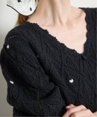 【スローブ イエナ/SLOBE IENA】の【Jeu de Coeurs Pois】ハートカーディガン 人気、トレンドファッション・服の通販 founy(ファニー) ファッション Fashion レディースファッション Fashion for Women トップス・カットソー Cut & Sew Tops カーディガン・羽織り Layered Style Cardigans 2025年 2025 2025-2026秋冬・A/W Autumn/Winter 2025–26 AW25–26 おすすめ Recommended / Our Picks かぎ針 Crochet カーディガン Cardigan, Knitwear コレクション Collection, Seasonal Line コンパクト Compact, Small Size デニム Denim, Jeans Material ドット Polka Dot, Dot Pattern フェミニン Feminine, Girly モノトーン Monotone, Black and White 羽織 Haori, Light Jacket thumbnail ブラック|ID: prp329100004750814 ipo3291000000034512750