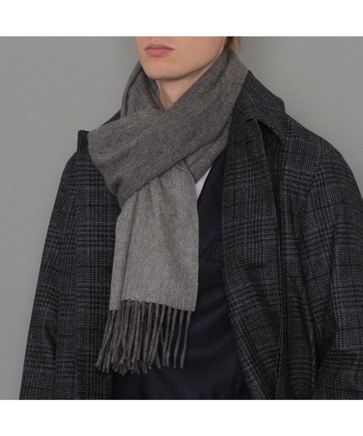 【マッキントッシュ ロンドン/MACKINTOSH LONDON / MEN】の【LEON掲載】カシミヤマフラー インテリア・キッズ・メンズ・レディースファッション・服の通販 founy(ファニー)  ファッション Fashion メンズファッション Fashion for Men ベビー Baby, Babywear ベーシック Basic, Essential マフラー Scarf, Muffler リバーシブル Reversible, Two-Sided 冬 Winter / This Winter 夏 Summer 春 Spring 雑誌 Magazine, Fashion Magazine ライトグレー|ID: prp329100004750820 ipo3291000000034351985