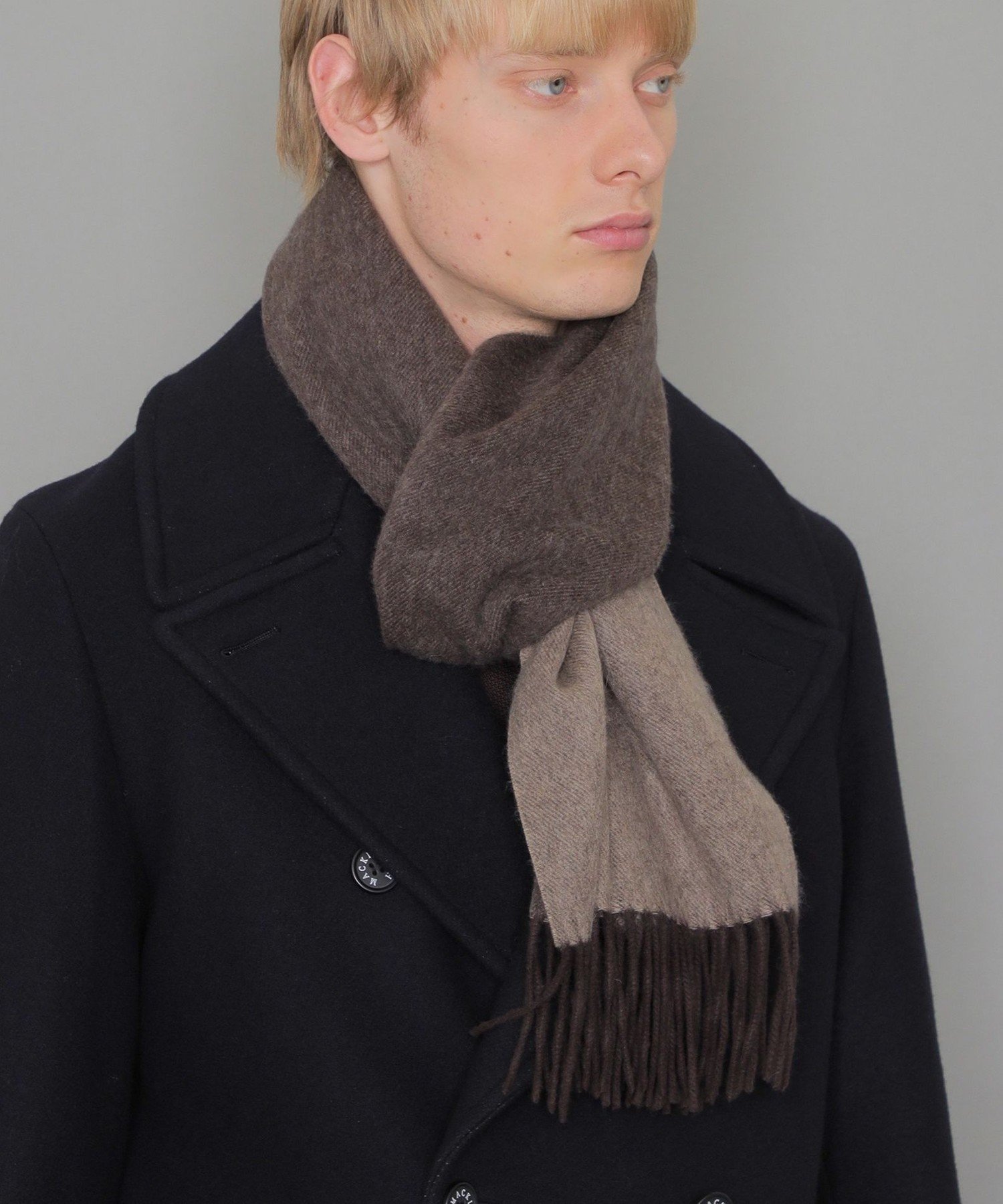 【マッキントッシュ ロンドン/MACKINTOSH LONDON / MEN】の【LEON掲載】カシミヤマフラー インテリア・キッズ・メンズ・レディースファッション・服の通販 founy(ファニー)  ファッション Fashion メンズファッション Fashion for Men ベビー Baby, Babywear ベーシック Basic, Essential マフラー Scarf, Muffler リバーシブル Reversible, Two-Sided 冬 Winter / This Winter 夏 Summer 春 Spring 雑誌 Magazine, Fashion Magazine ブラウン|ID: prp329100004750820 ipo3291000000034351990
