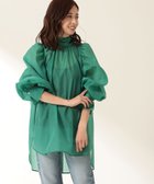 【デミルクス ビームス/Demi-Luxe BEAMS】の【ビームスの百名品】オーガンジー リボンブラウス シアーブラウス フォーマル 人気、トレンドファッション・服の通販 founy(ファニー) ファッション Fashion レディースファッション Fashion for Women トップス・カットソー Cut & Sew Tops シャツ・ブラウス・オフィスカジュアル Elegant Blouses & Button-Ups オーガンジー Organza Fabric ギャザー Gathered, Ruffled シアー Sheer, See-Through スリーブ Sleeve, Long Sleeve / Short Sleeve バランス Balance, Style Balance フェミニン Feminine, Girly フォーマル Formal, Dressy ヘムライン Hemline, Bottom Cut リボン Ribbon, Bow エレガント 上品 Elegant thumbnail GREEN|ID: prp329100004750835 ipo3291000000034352088