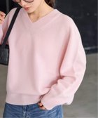 【フレームワーク/FRAMeWORK】のラグランスリーブ Vネックプルオーバー 人気、トレンドファッション・服の通販 founy(ファニー) ファッション Fashion レディースファッション Fashion for Women トップス・カットソー Cut & Sew Tops カジュアルプルオーバー・ニットトップス Pullovers & Knit Tops / Casual Pullovers Vネックトップス V-Neck Tops / V-Cut Neckline Shirts スリーブ Sleeve, Long Sleeve / Short Sleeve デニム Denim, Jeans Material リラックス Relax, Relaxed Fit ワイド Wide, Wide Fit thumbnail ピンク|ID: prp329100004750837 ipo3291000000034603739