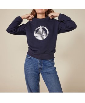 【プチバトー/PETIT BATEAU】のスウェット長袖プルオーバー 人気、トレンドファッション・服の通販 founy(ファニー) ファッション Fashion レディースファッション Fashion for Women トップス・カットソー Cut & Sew Tops レディースパーカー・カジュアルフーディー Casual Hoodies & Sweatshirts カジュアルプルオーバー・ニットトップス Pullovers & Knit Tops / Casual Pullovers スウェット・クルーネックトップス Sweatshirts & Crewnecks / Relaxed Fit Sweat Tops シンプル Simple, Minimal スウェット / スエット Sweatshirt, Sweatwear デニム Denim, Jeans Material 定番 Standard, Basic Item 長袖 Long Sleeve, Full Sleeve |ID:prp329100004750850