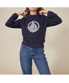 【プチバトー/PETIT BATEAU】のスウェット長袖プルオーバー 人気、トレンドファッション・服の通販 founy(ファニー) ファッション Fashion レディースファッション Fashion for Women トップス・カットソー Cut & Sew Tops レディースパーカー・カジュアルフーディー Casual Hoodies & Sweatshirts カジュアルプルオーバー・ニットトップス Pullovers & Knit Tops / Casual Pullovers スウェット・クルーネックトップス Sweatshirts & Crewnecks / Relaxed Fit Sweat Tops シンプル Simple, Minimal スウェット / スエット Sweatshirt, Sweatwear デニム Denim, Jeans Material 定番 Standard, Basic Item 長袖 Long Sleeve, Full Sleeve thumbnail ネイビー|ID: prp329100004750850 ipo3291000000034352224