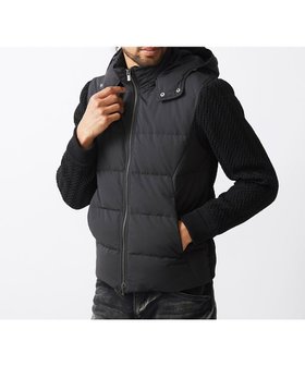 【ミッシェルクラン オム/MICHEL KLEIN / MEN】のコンビネーションダウンブルゾン 人気、トレンドファッション・服の通販 founy(ファニー) ファッション Fashion メンズファッション Fashion for Men エレガント 上品 Elegant シンプル Simple, Minimal スタイリッシュ Stylish, Fashionable スタンド Stand Collar, Upright Stand ストレッチ Stretch, Stretchy Fabric タフタ Taffeta, Structured Fabric フラット Flat, Flat Shoes フロント Front, Front Design ブルゾン Blouson, Bomber Jacket ポケット Pocket, Pocket Detail |ID:prp329100004750857