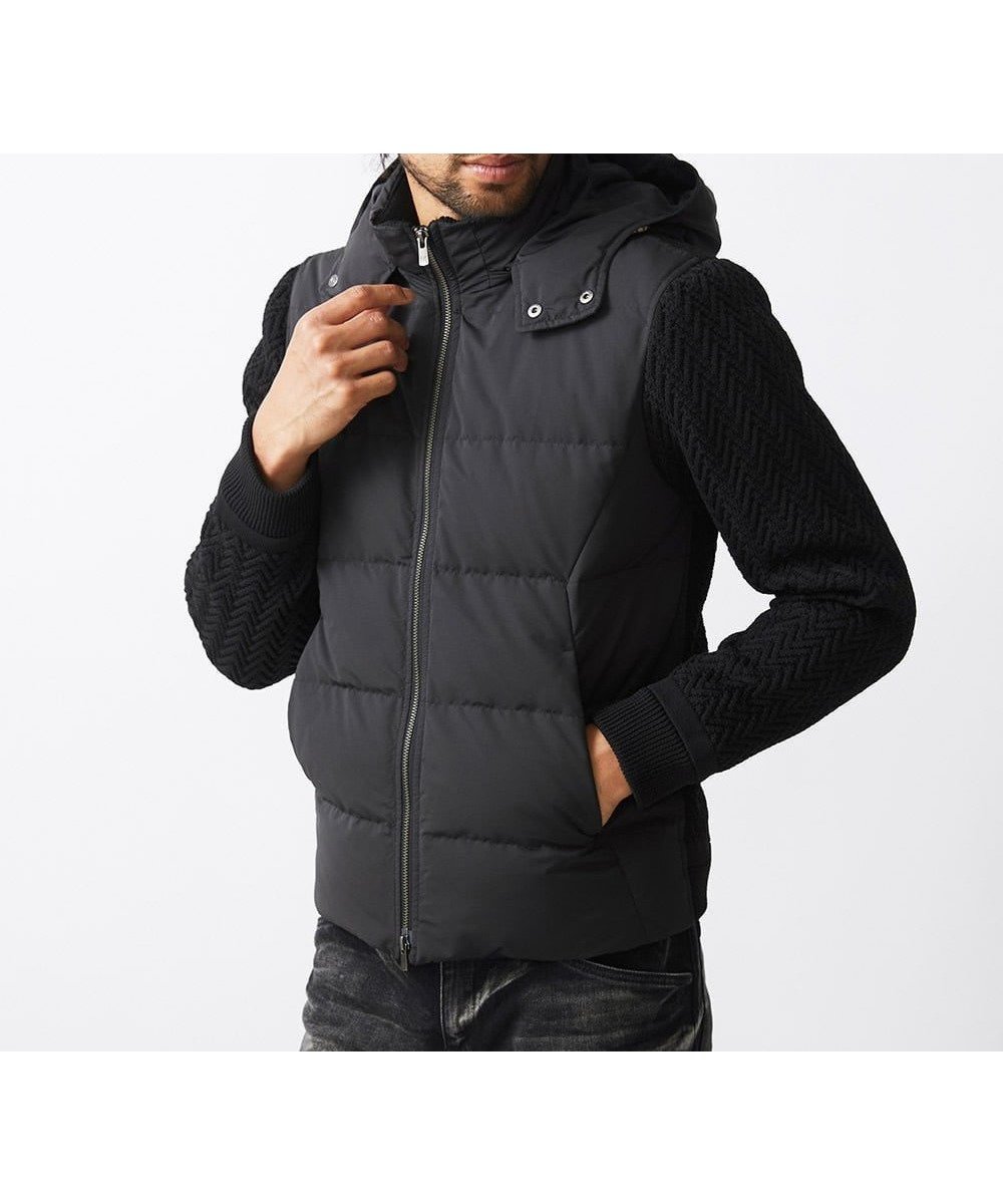 【ミッシェルクラン オム/MICHEL KLEIN / MEN】のコンビネーションダウンブルゾン 人気、トレンドファッション・服の通販 founy(ファニー)  ファッション Fashion メンズファッション Fashion for Men エレガント 上品 Elegant シンプル Simple, Minimal スタイリッシュ Stylish, Fashionable スタンド Stand Collar, Upright Stand ストレッチ Stretch, Stretchy Fabric タフタ Taffeta, Structured Fabric フラット Flat, Flat Shoes フロント Front, Front Design ブルゾン Blouson, Bomber Jacket ポケット Pocket, Pocket Detail  other-1|ID: prp329100004750857 ipo3291000000034352241