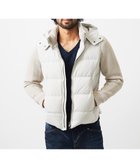 【ミッシェルクラン オム/MICHEL KLEIN / MEN】のコンビネーションダウンブルゾン 人気、トレンドファッション・服の通販 founy(ファニー) ファッション Fashion メンズファッション Fashion for Men エレガント 上品 Elegant シンプル Simple, Minimal スタイリッシュ Stylish, Fashionable スタンド Stand Collar, Upright Stand ストレッチ Stretch, Stretchy Fabric タフタ Taffeta, Structured Fabric フラット Flat, Flat Shoes フロント Front, Front Design ブルゾン Blouson, Bomber Jacket ポケット Pocket, Pocket Detail thumbnail オフホワイト|ID: prp329100004750857 ipo3291000000034352243
