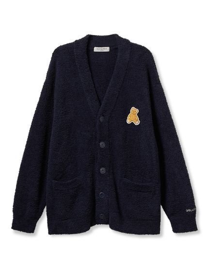 【ジェラートピケ オム/GELATO PIQUE HOMME / MEN】の【ONLINE限定】【HOMME】ベビモコベアワンポイントカーディガン インテリア・キッズ・メンズ・レディースファッション・服の通販 founy(ファニー) 　ファッション　Fashion　メンズファッション　Fashion for Men　おすすめ　Recommended / Our Picks　カーディガン　Cardigan, Knitwear　ギフト プレゼント　Gift / Present　シンプル　Simple, Minimal　スマート　Smart, Elegant　ベーシック　Basic, Essential　ロング　Long, Long-Length　ワンポイント　One Point, Statement Accent　NVY[089]|ID: prp329100004750892 ipo3291000000034352468