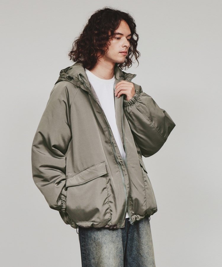 【ティーケー/tk TAKEO KIKUCHI / MEN】の【マシンウォッシャブル】REPREVEフード中綿ブルゾン インテリア・キッズ・メンズ・レディースファッション・服の通販 founy(ファニー)  ファッション Fashion メンズファッション Fashion for Men 洗える Machine Washable 軽量 Lightweight, Ultra Light スマート Smart, Elegant スリーブ Sleeve, Long Sleeve / Short Sleeve フィット Fit, Slim Fit フラップ Flap, Flap Pocket ブルゾン Blouson, Bomber Jacket ポケット Pocket, Pocket Detail ミックス Mix, Mixed Style 再入荷 Restock / Back in Stock グレー|ID: prp329100004750909 ipo3291000000034352605