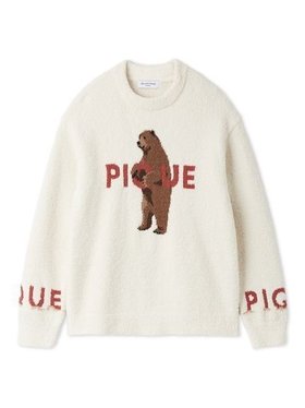 【ジェラートピケ オム/GELATO PIQUE HOMME / MEN】の【HOMME】パウダーフォレストベアジャガードプルオーバー 人気、トレンドファッション・服の通販 founy(ファニー) ファッション Fashion メンズファッション Fashion for Men トップス・カットソー Cut & Sew Tops スマート Smart, Elegant パウダー Powder, Soft Tone モチーフ Motif, Design Theme ロング Long, Long-Length |ID:prp329100004750910